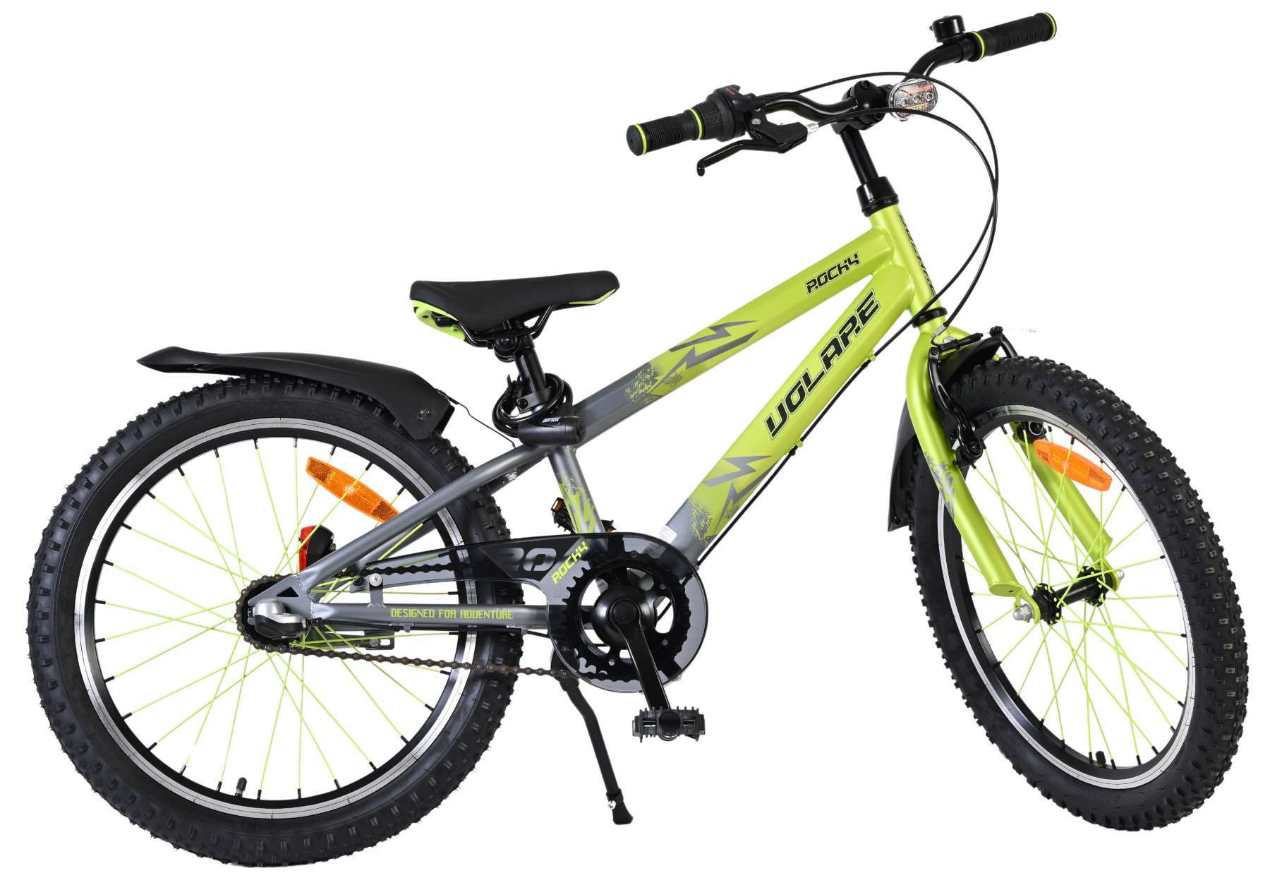 Volare Rocky Kinderfiets - 20 inch - 3 speed - Groen/Grijs - Afbeelding 11