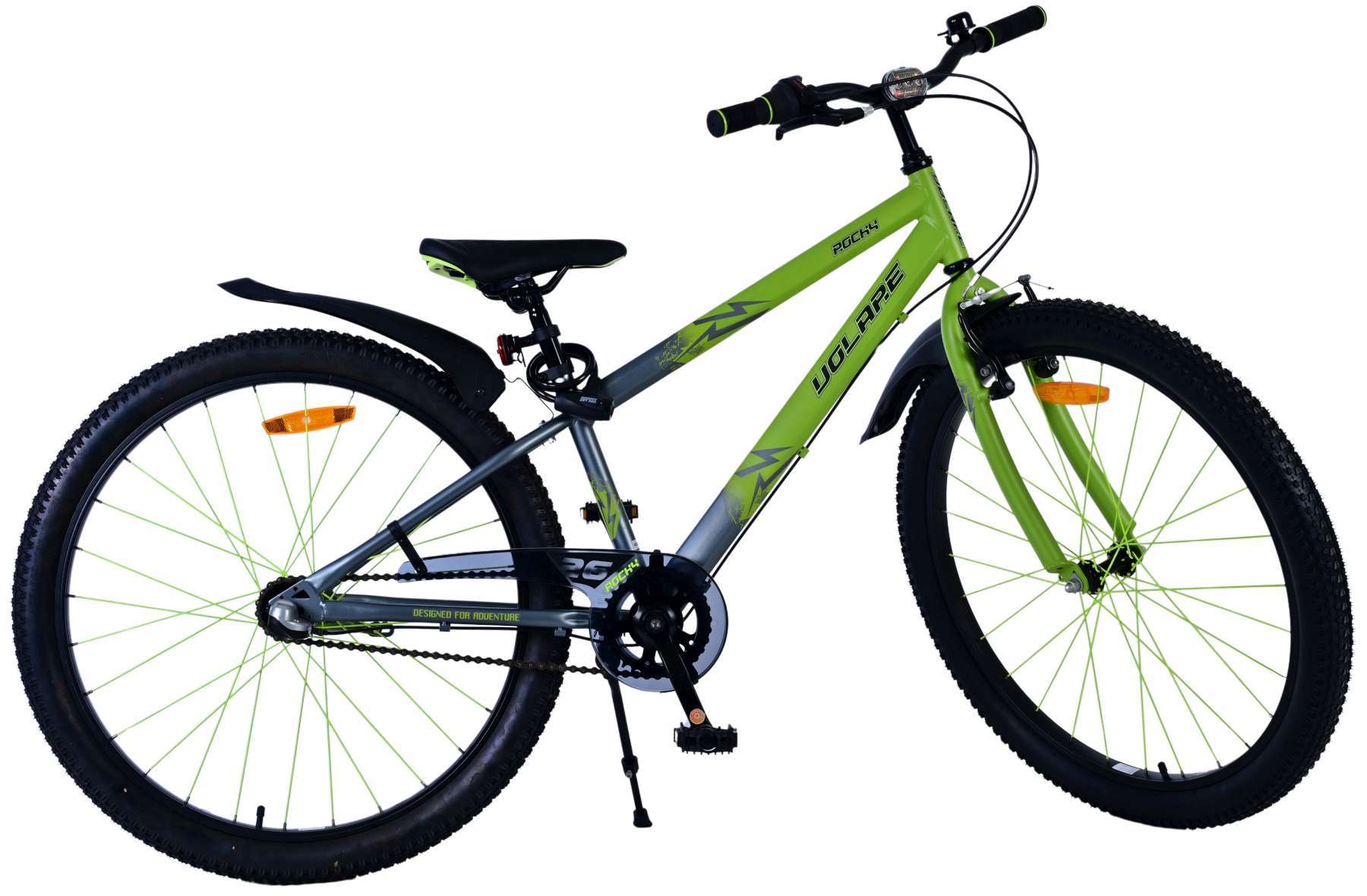 Volare | Jongens Kinderfiets Rocky, 26 inch, Groen, Shimano 3 versnellingen - Afbeelding 11