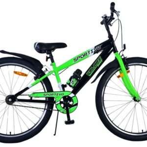 Volare | Jongens Kinderfiets Sportivo, 26 inch, Groen, Twee Handremmen