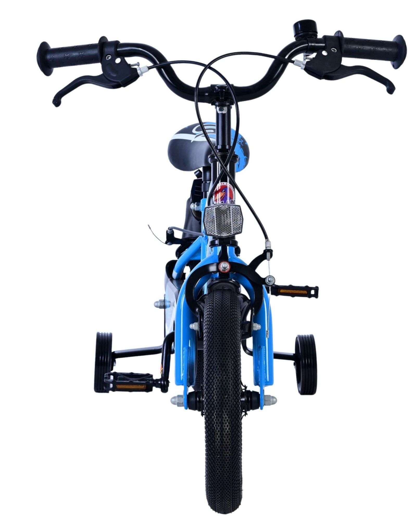 Volare | Jongens Kinderfiets Sportivo, 12 inch, Blauw Zwart, Twee Handremmen - Afbeelding 6