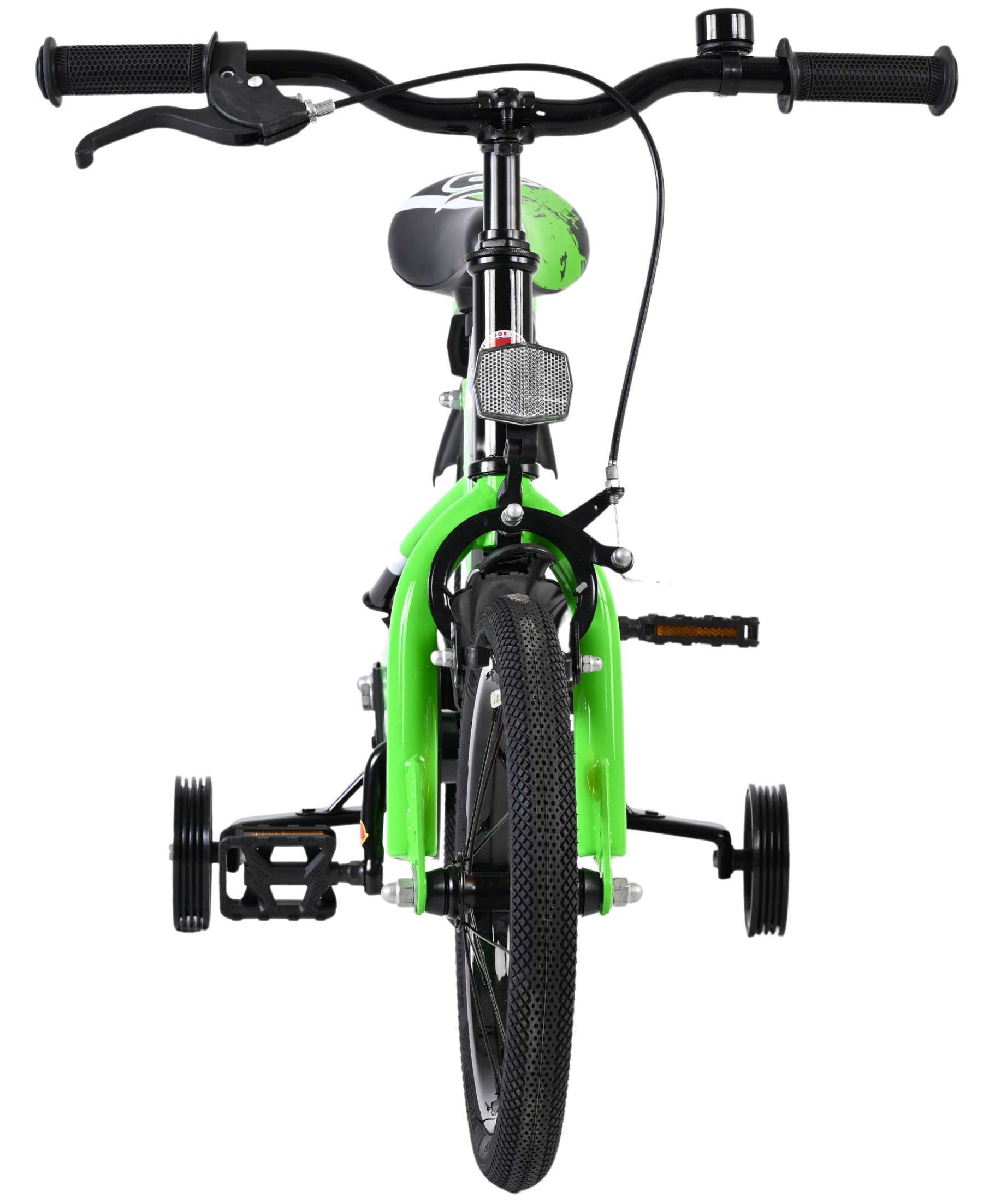 Volare | Jongens Kinderfiets Sportivo, 14 inch, Groen Zwart - Afbeelding 6