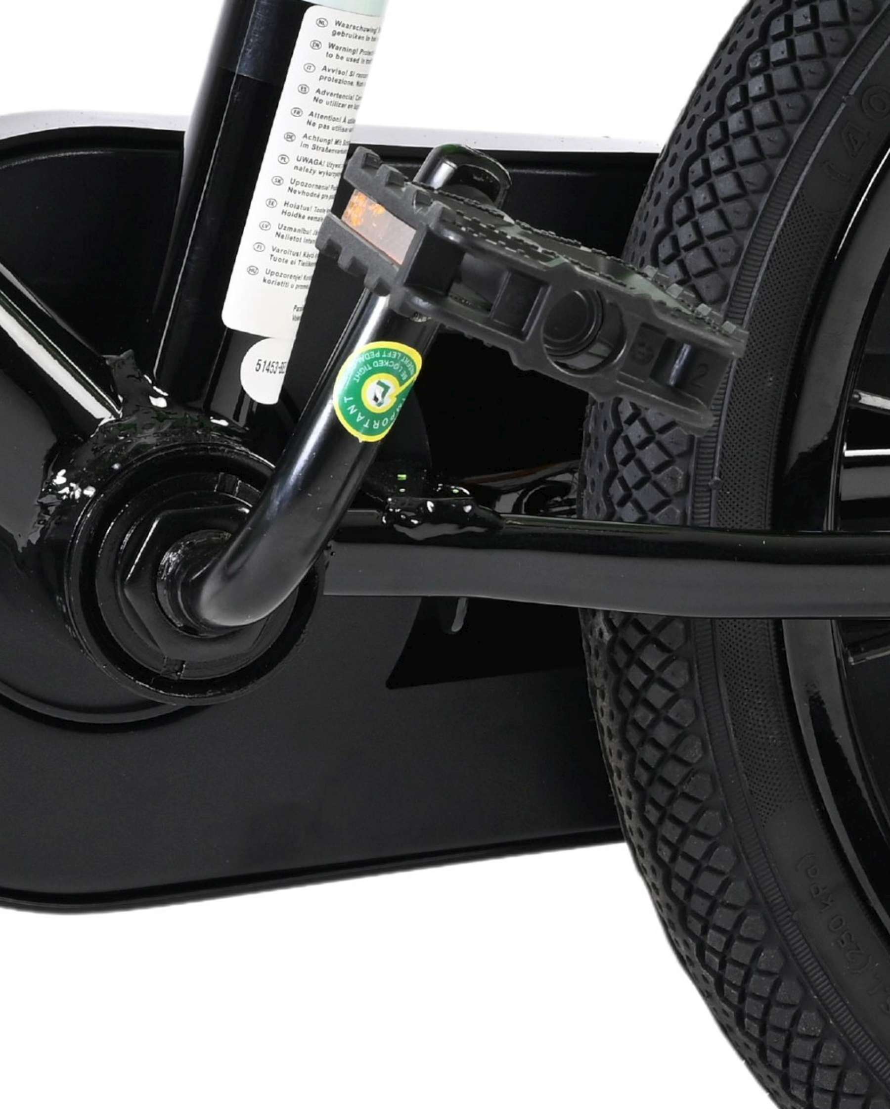 Volare | Jongens Kinderfiets Sportivo, 14 inch, Groen Zwart, Twee Handremmen - Afbeelding 9