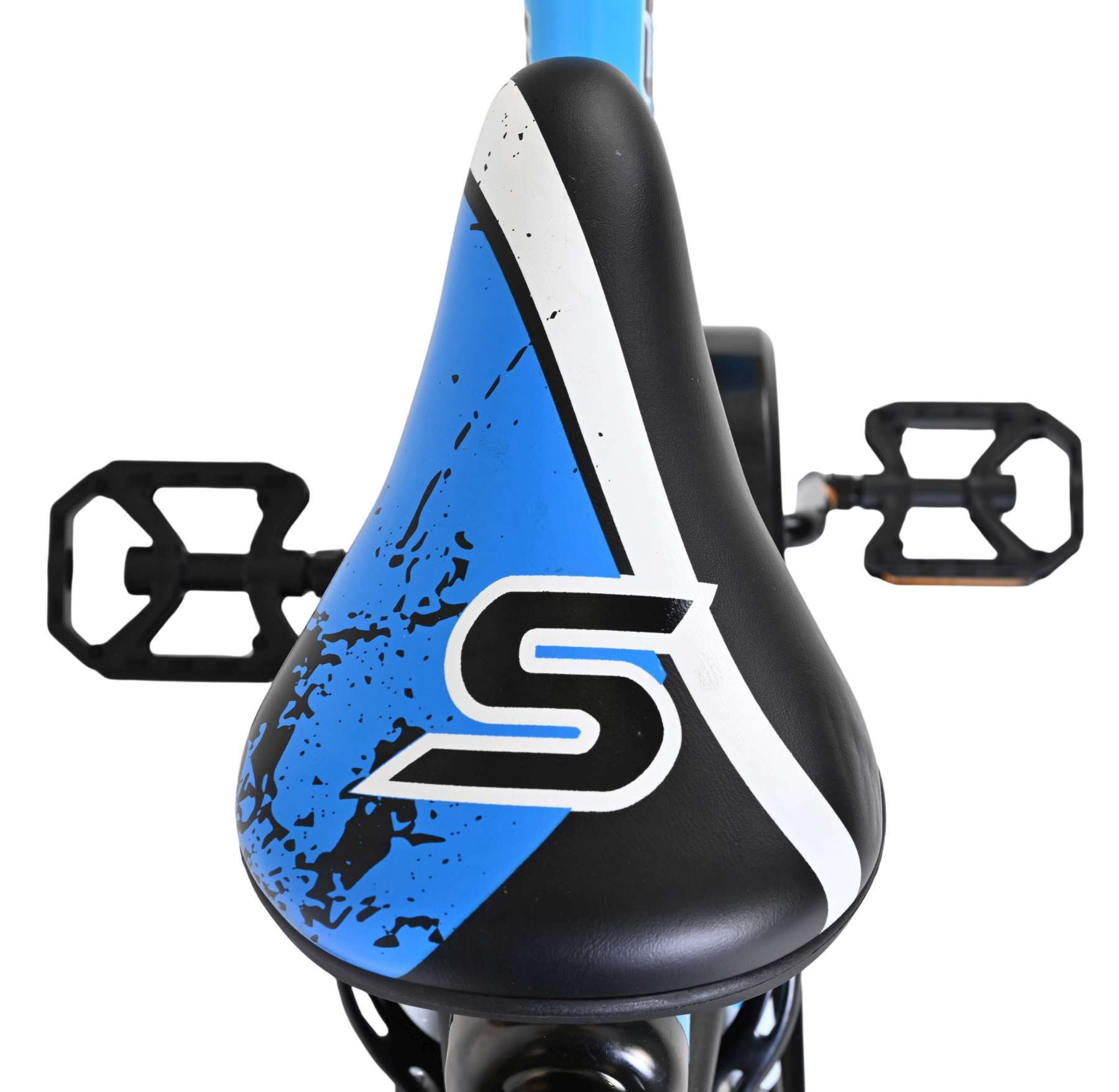 Volare | Jongens Kinderfiets Sportivo, 16 inch, Blauw Zwart, Twee Handremmen - Afbeelding 4