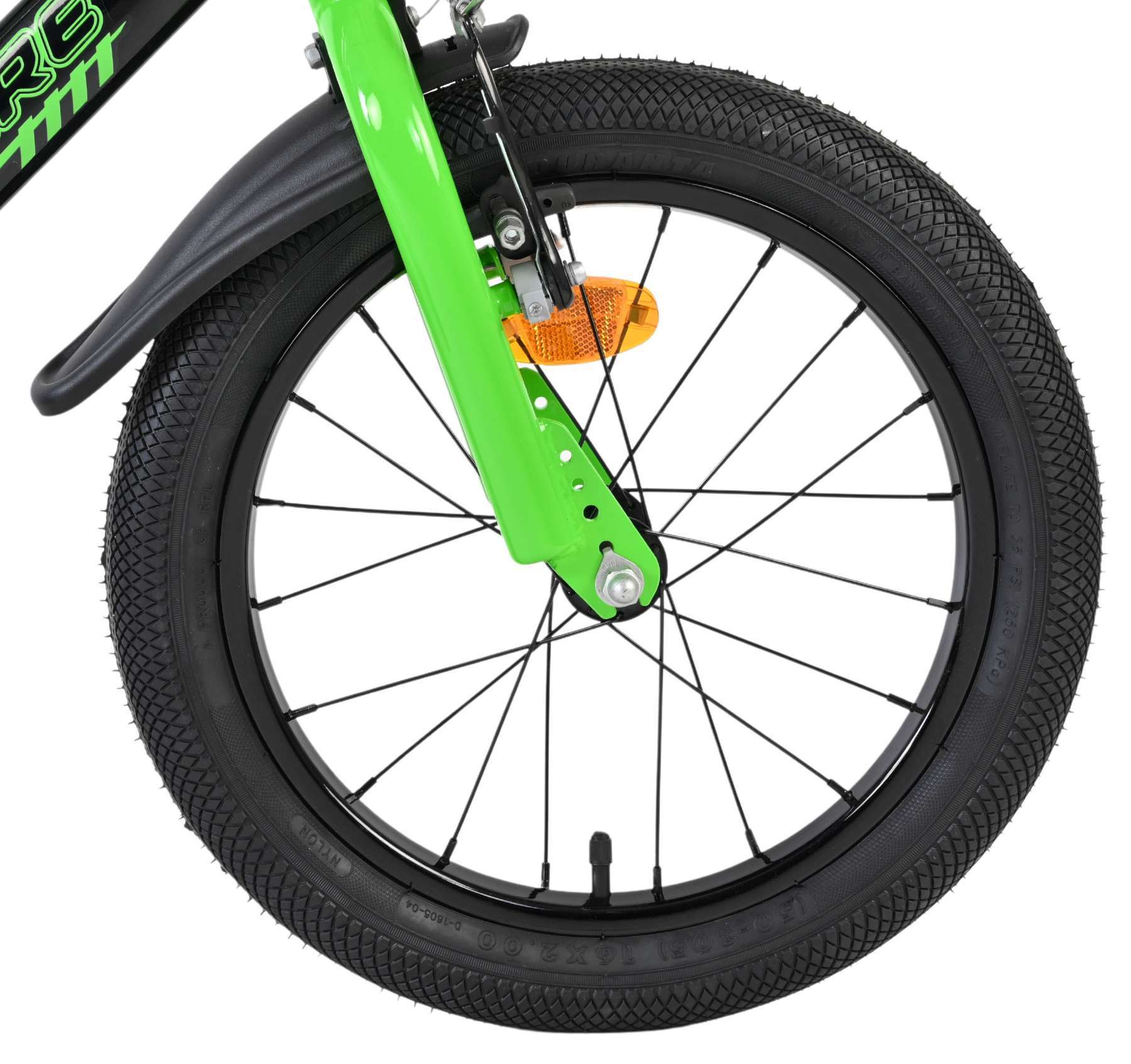 Volare | Jongens Kinderfiets Sportivo, 16 inch, Groen Zwart, Twee Handremmen - Afbeelding 3