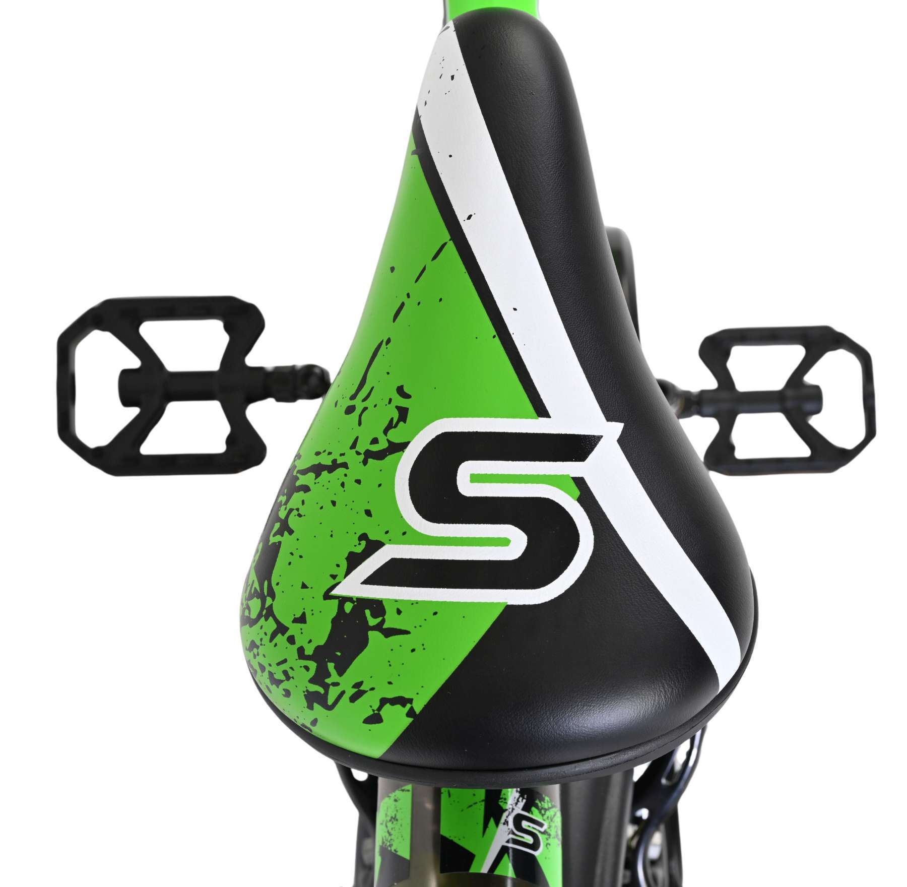 Volare | Jongens Kinderfiets Sportivo, 16 inch, Groen Zwart, Twee Handremmen - Afbeelding 4