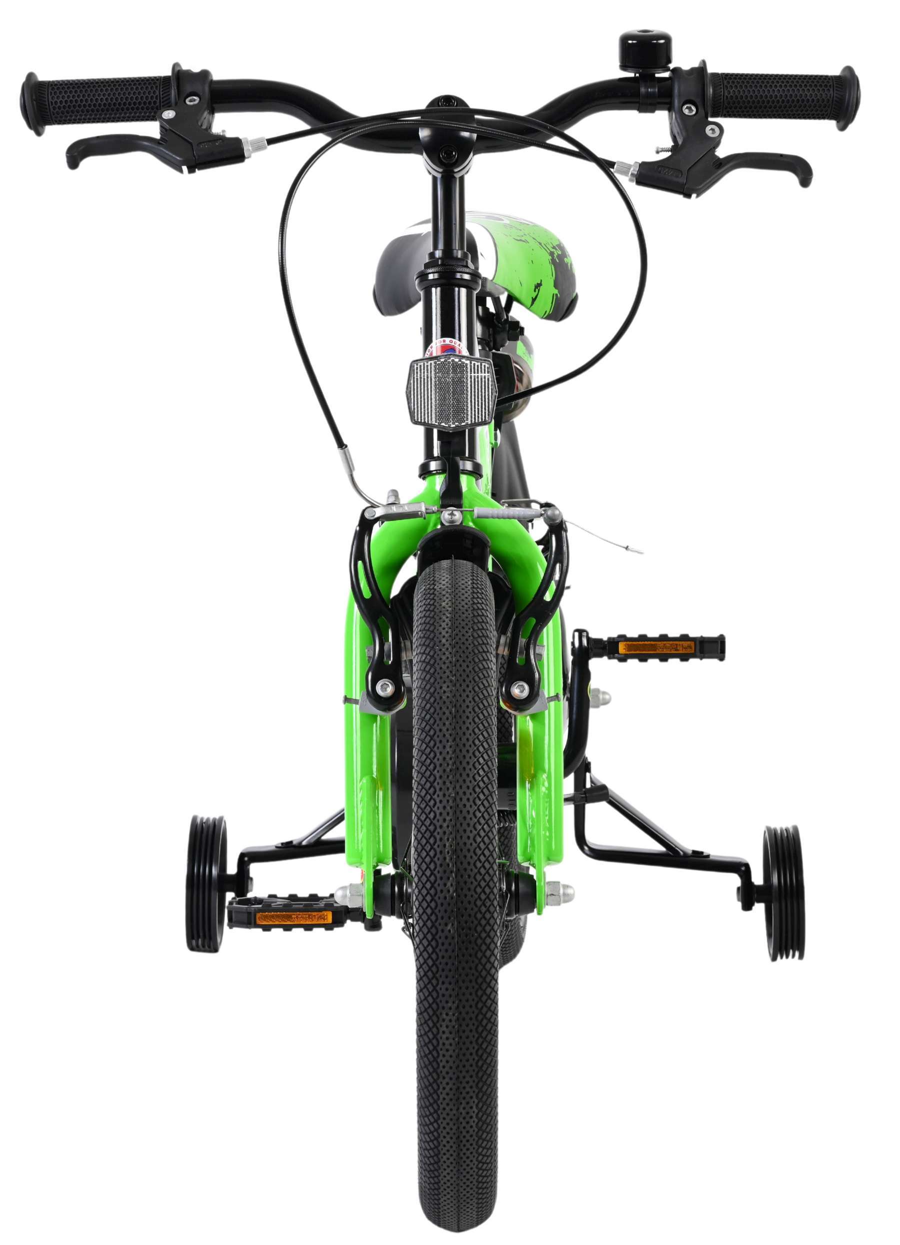 Volare | Jongens Kinderfiets Sportivo, 16 inch, Groen Zwart, Twee Handremmen - Afbeelding 6