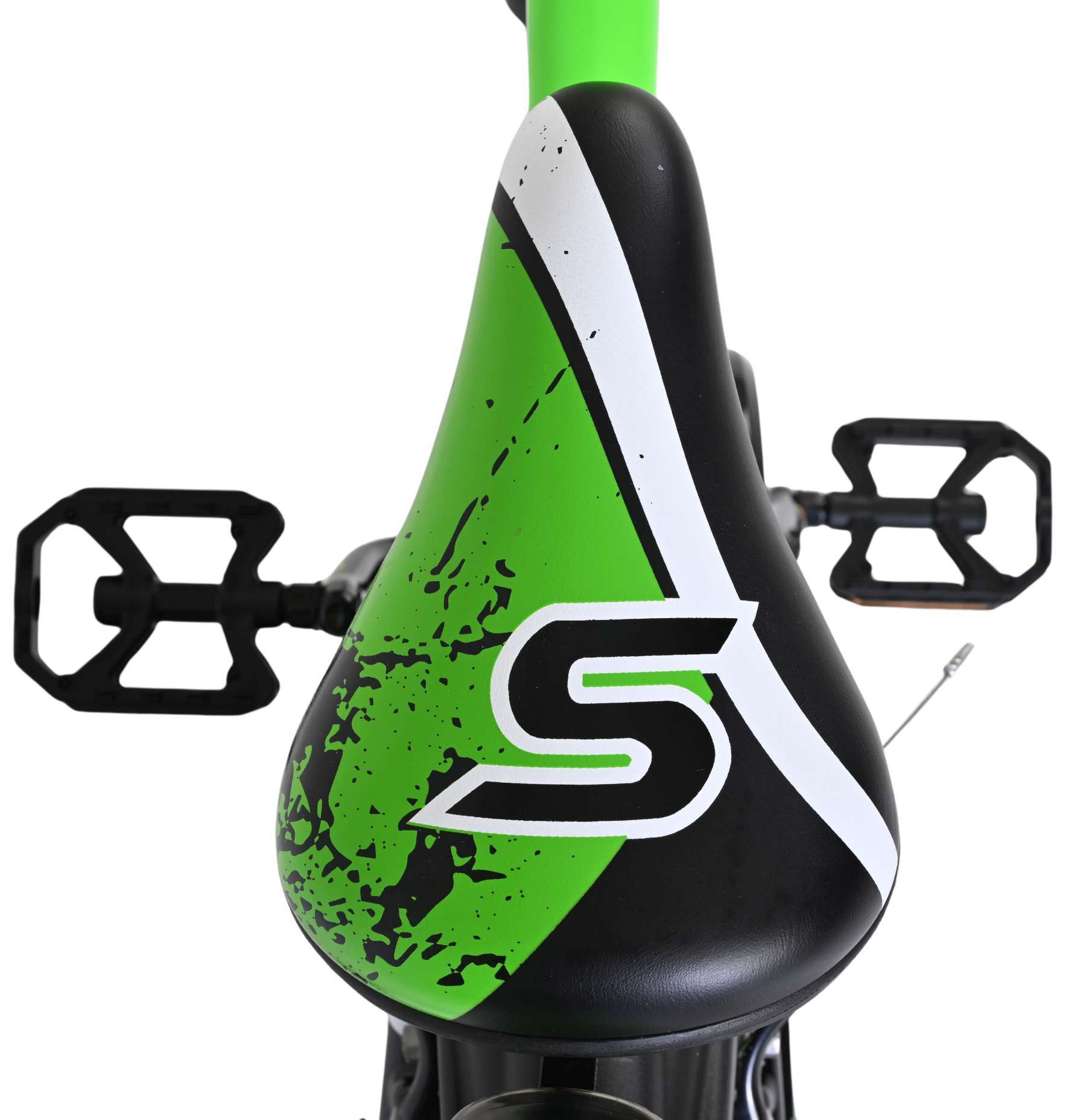 Volare | Jongens Kinderfiets Sportivo, 18 inch, Groen Zwart, Twee Handremmen - Afbeelding 4