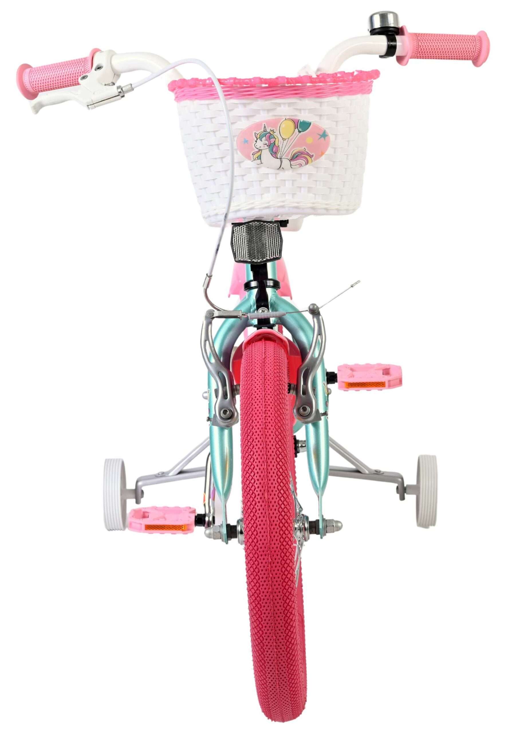 Volare | Meisjes Kinderfiets Unicorn, 16 inch, Groen - Afbeelding 6