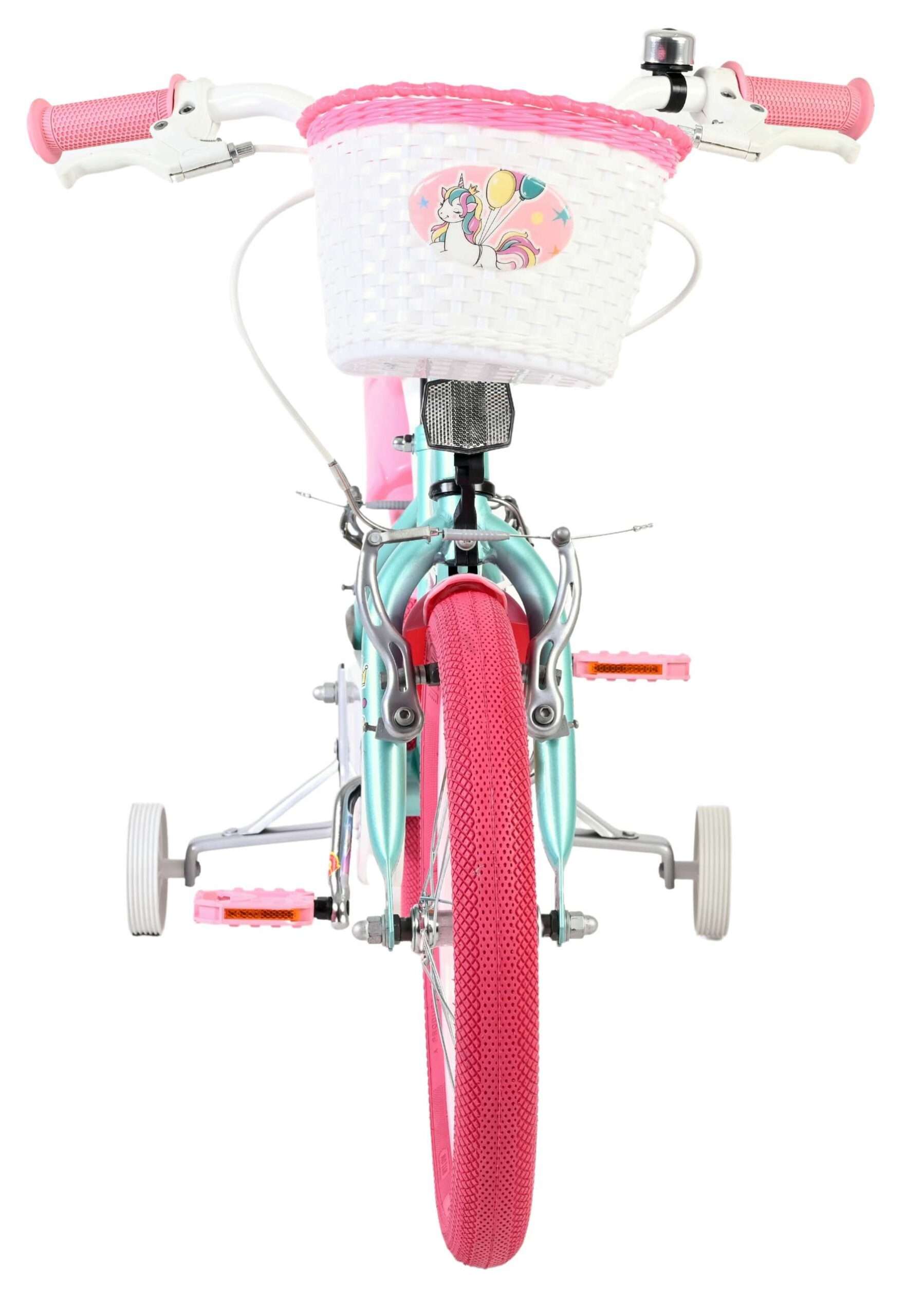Volare | Meisjes Kinderfiets Unicorn, 16 inch, Groen, Twee Handremmen - Afbeelding 6