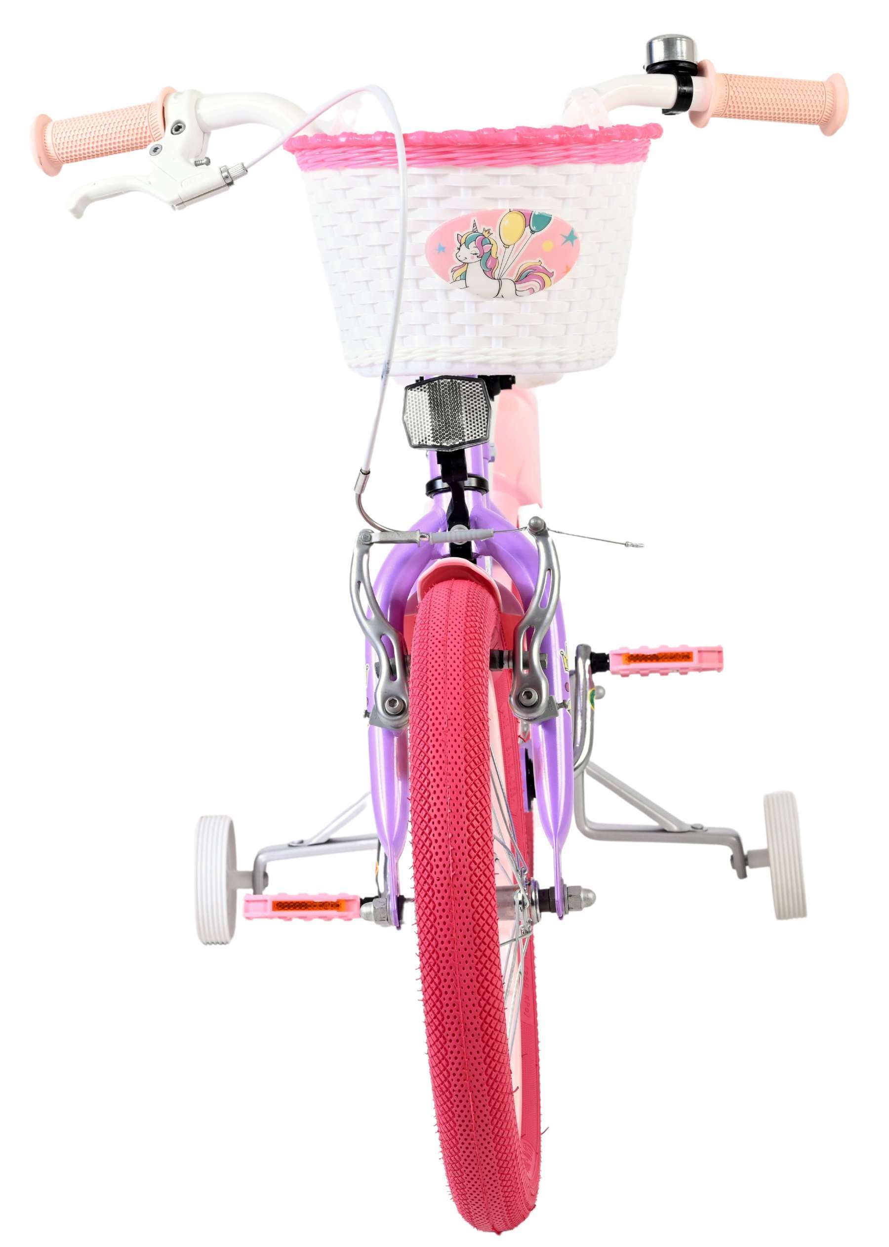 Volare | Meisjes Kinderfiets Unicorn, 16 inch, Paars - Afbeelding 6