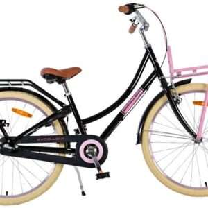 Volare | Meisjes Kinderfiets Excellent, 24 inch, Zwart, 3 Versnellingen