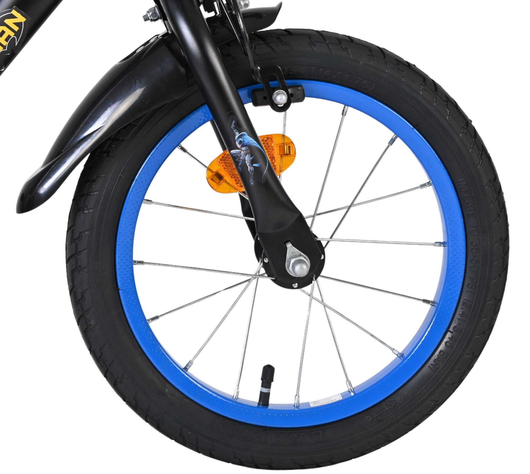 Warner Bros | Batman Jongens Kinderfiets, 14 inch, Zwart, Twee handremmen - Afbeelding 2