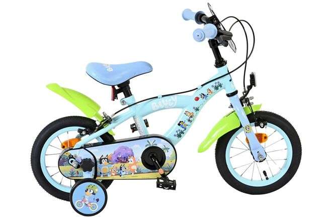 BBC Studios | Kinderfiets Unisex Bluey, 12 inch, Lichtblauw, Twee handremmen