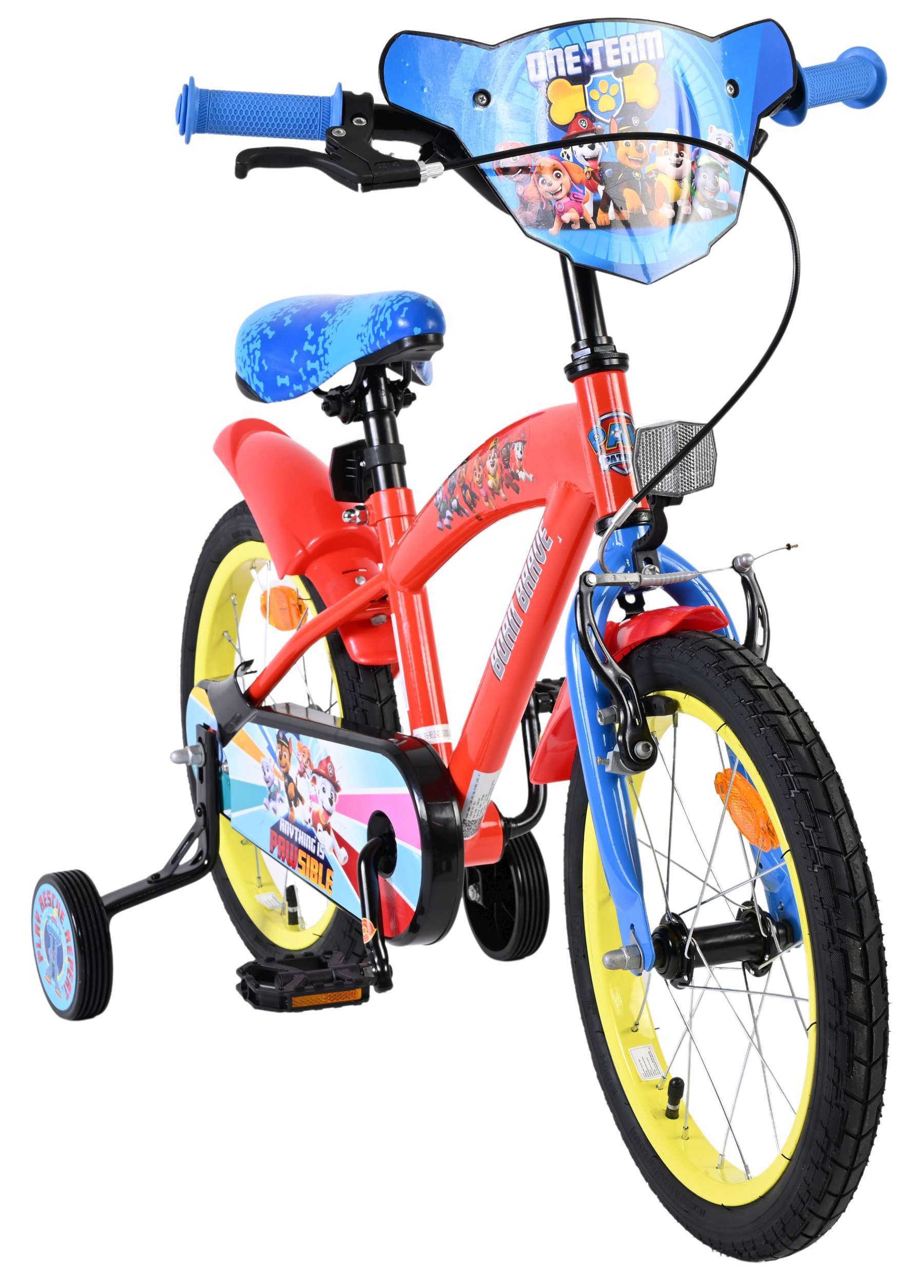 Nickelodeon | Jongens Kinderfiets Paw Patrol, 16 inch, Rood Blauw - Afbeelding 4