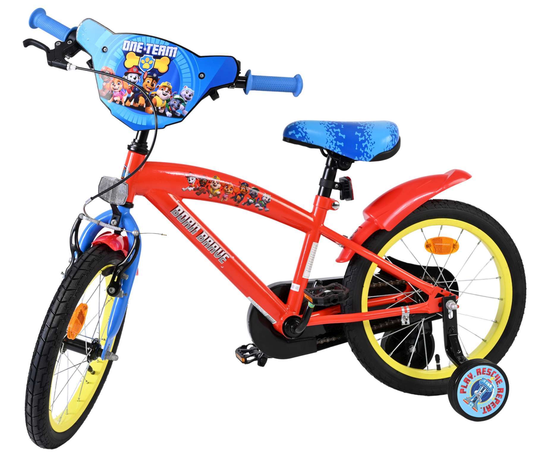Nickelodeon | Jongens Kinderfiets Paw Patrol, 16 inch, Rood Blauw - Afbeelding 7