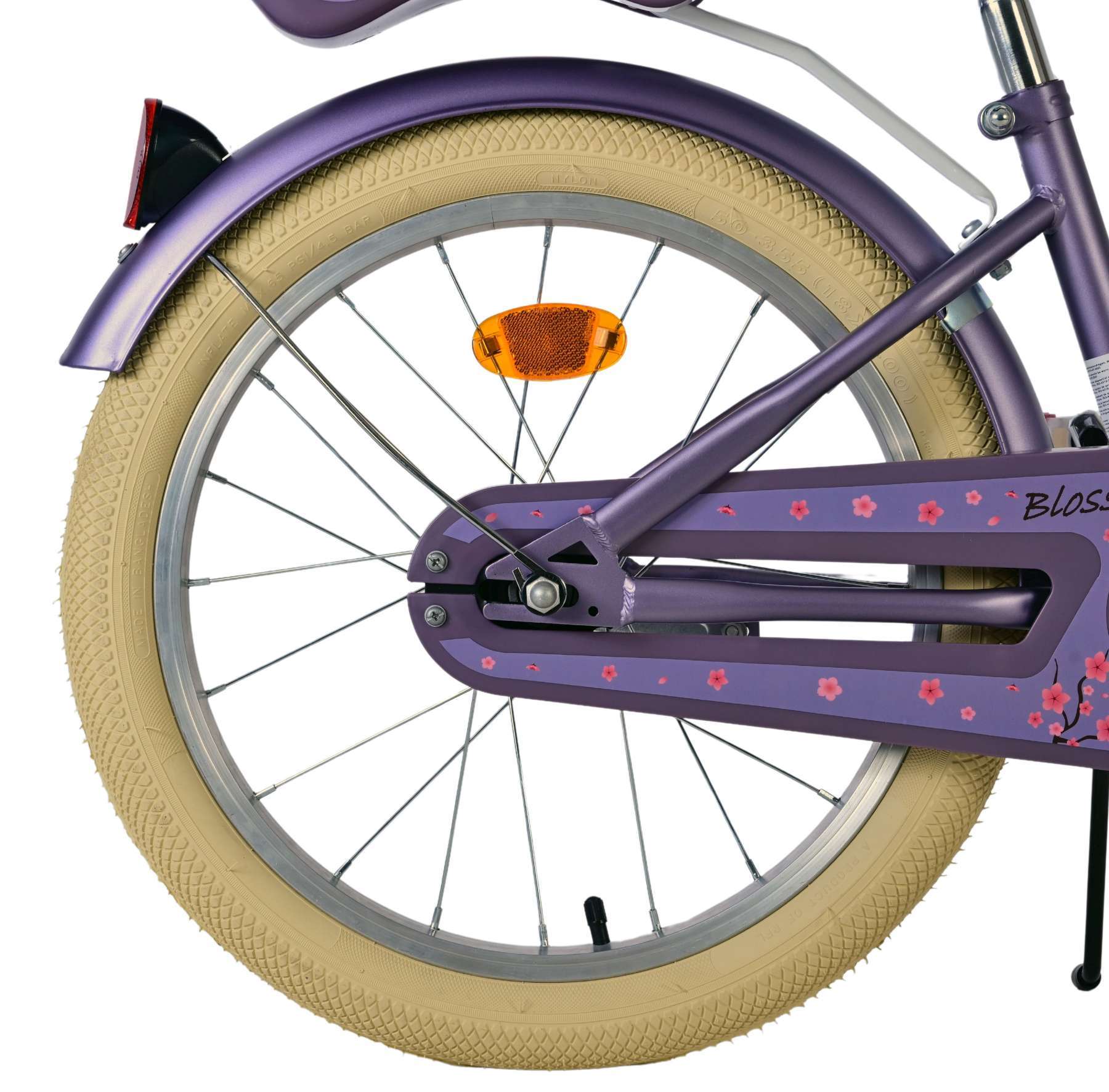 Volare | Meisjes Kinderfiets Blossom, 18 inch, Paars - Afbeelding 2