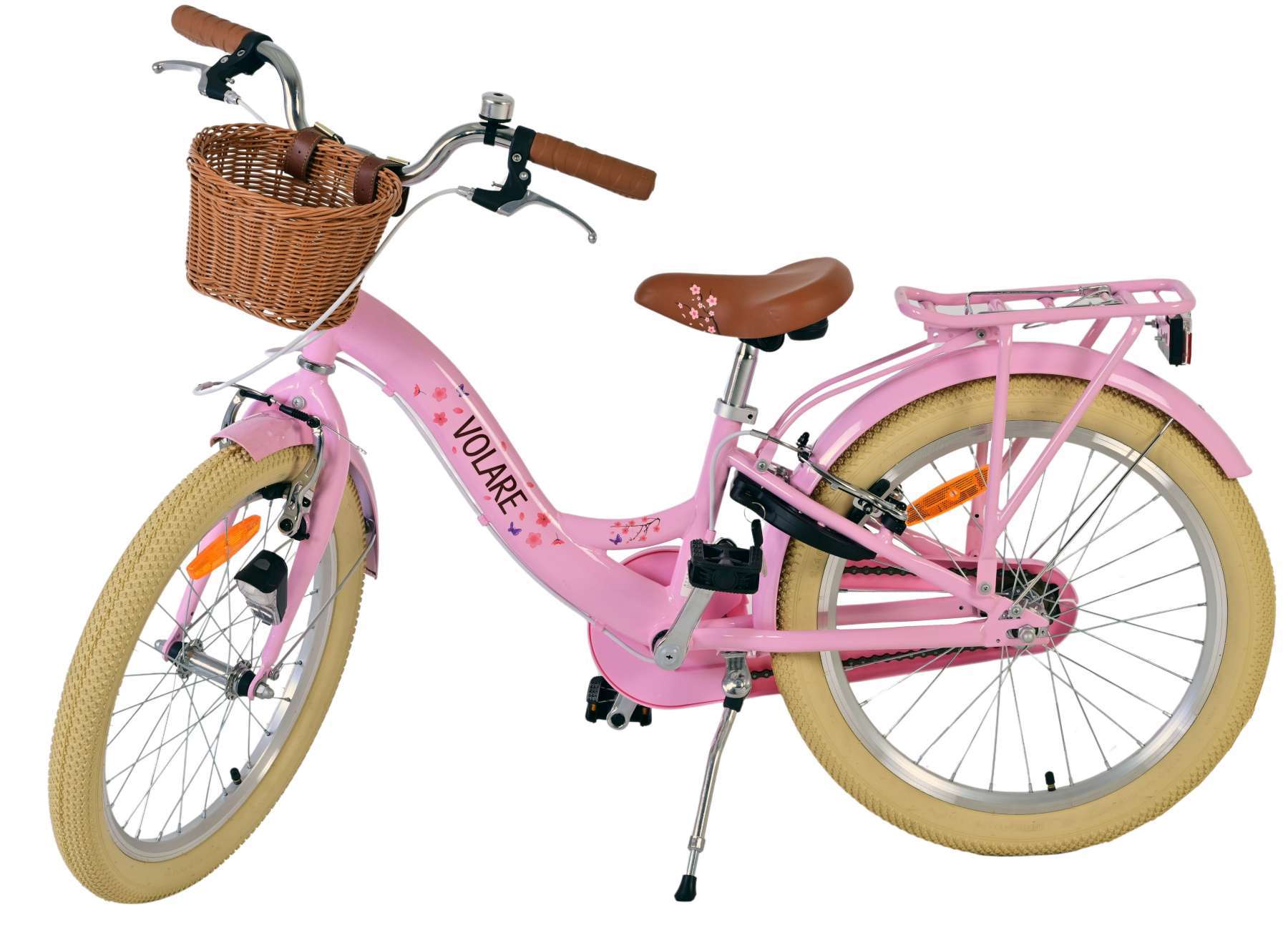 Volare | Meisjes Kinderfiets Blossom, 20 inch, Roze, Twee handremmen - Afbeelding 8