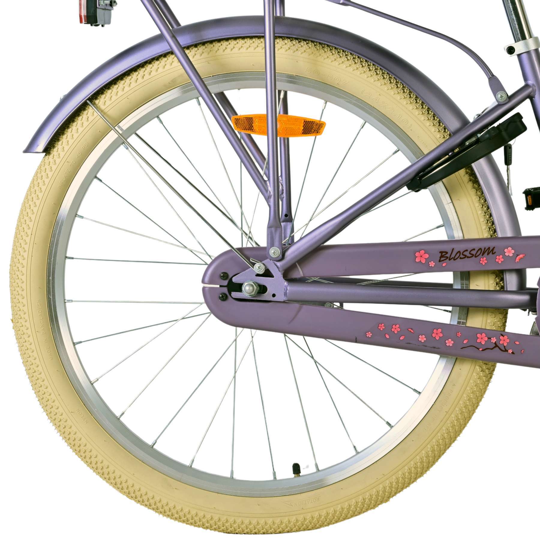 Volare | Meisjes Kinderfiets Blossom, 24 inch, Paars - Afbeelding 2