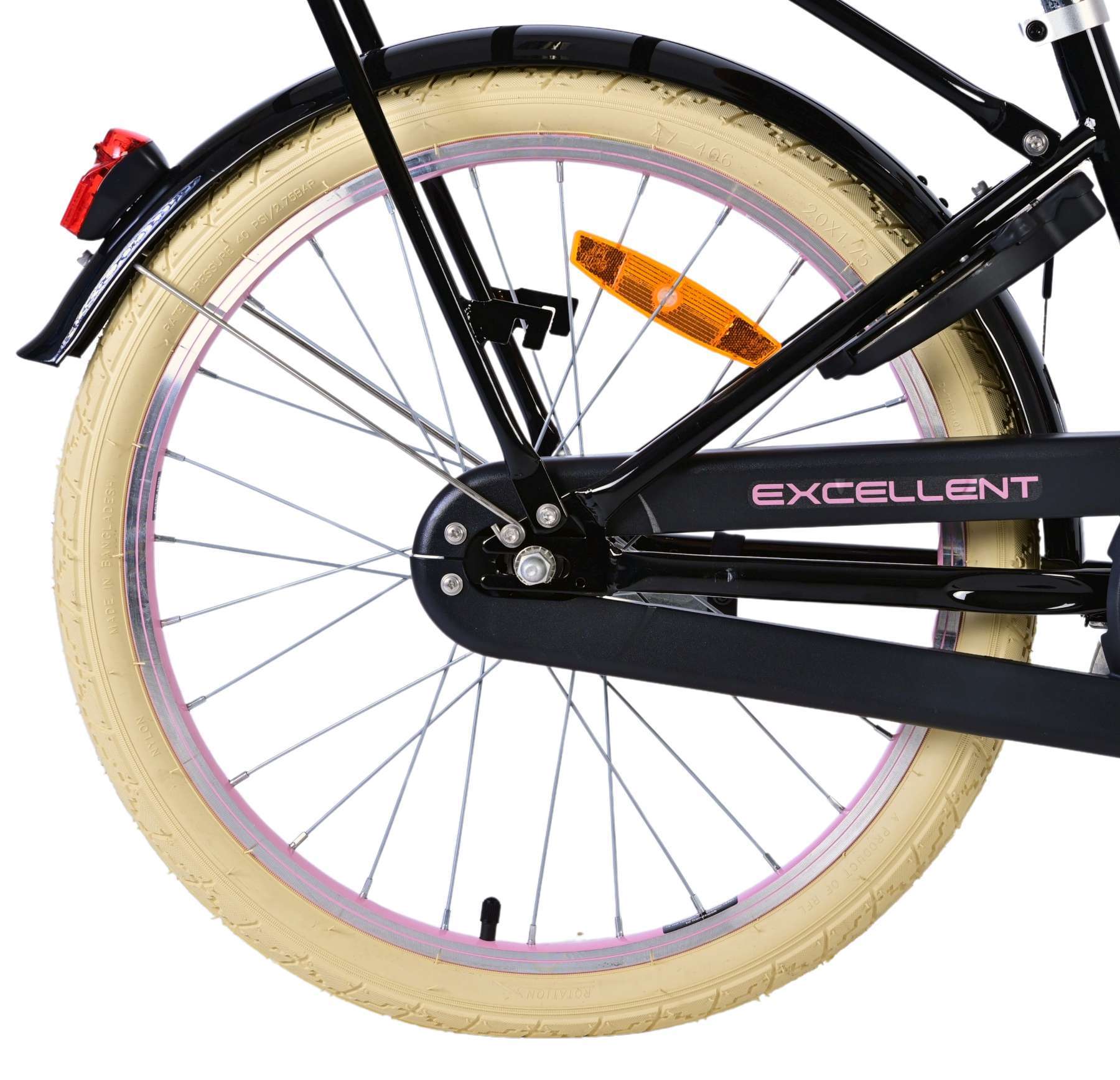 Volare | Meisjes Kinderfiets Excellent, 20 inch, Zwart - Afbeelding 9