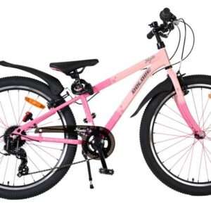 Volare | Meisjes Kinderfiets Mystic, 24 inch, Roze, 7 speed