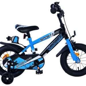 Volare | Jongens Kinderfiets Sportivo, 12 inch, Blauw