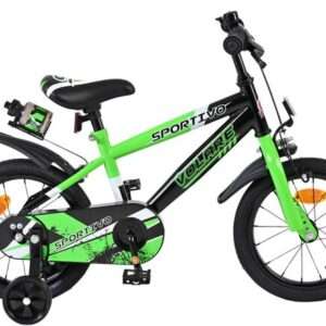Volare | Jongens Kinderfiets Sportivo, 14 inch, Groen
