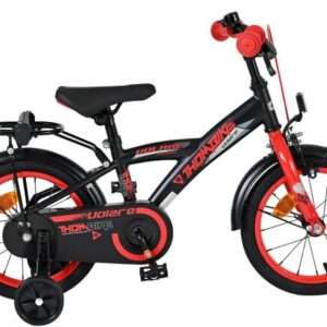 Volare | Jongens Kinderfiets Thombike, 14 inch, Zwart Rood